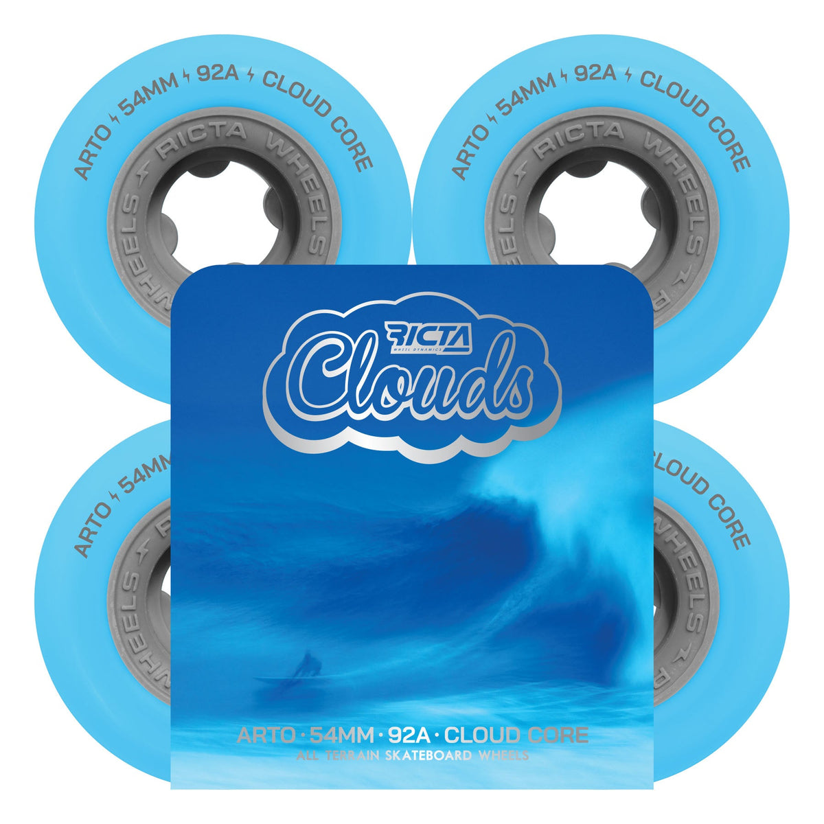 Ricta Cloud Arto Saari 54mm 92a Wheels Clouds Light Blue