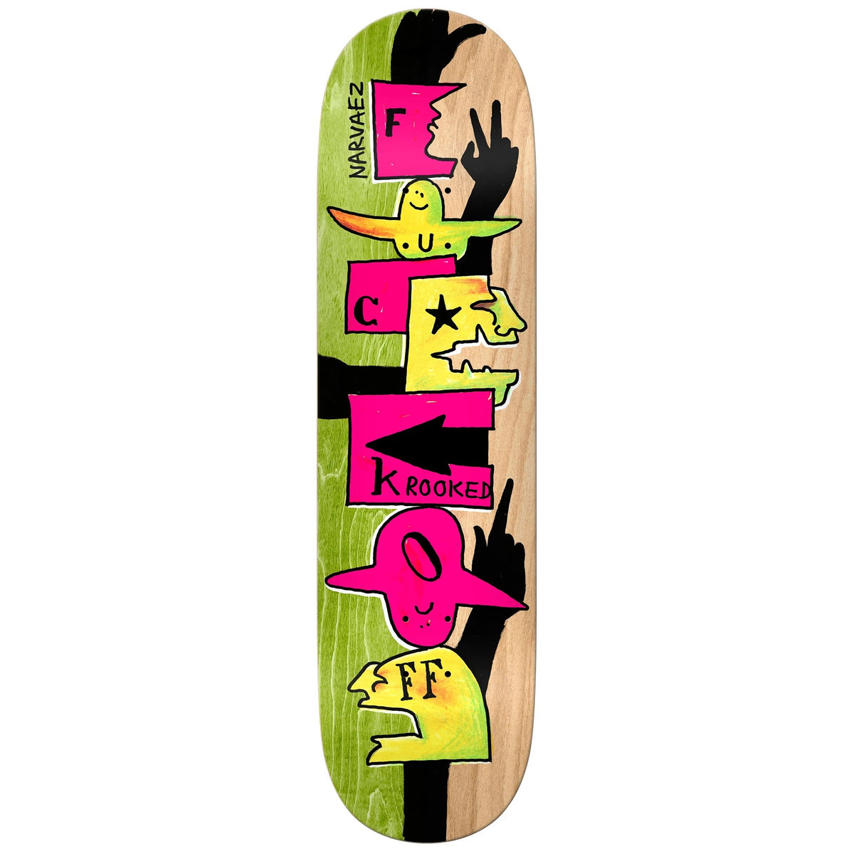 Krooked Board Deck NARVAEZ F-OFF 8.38