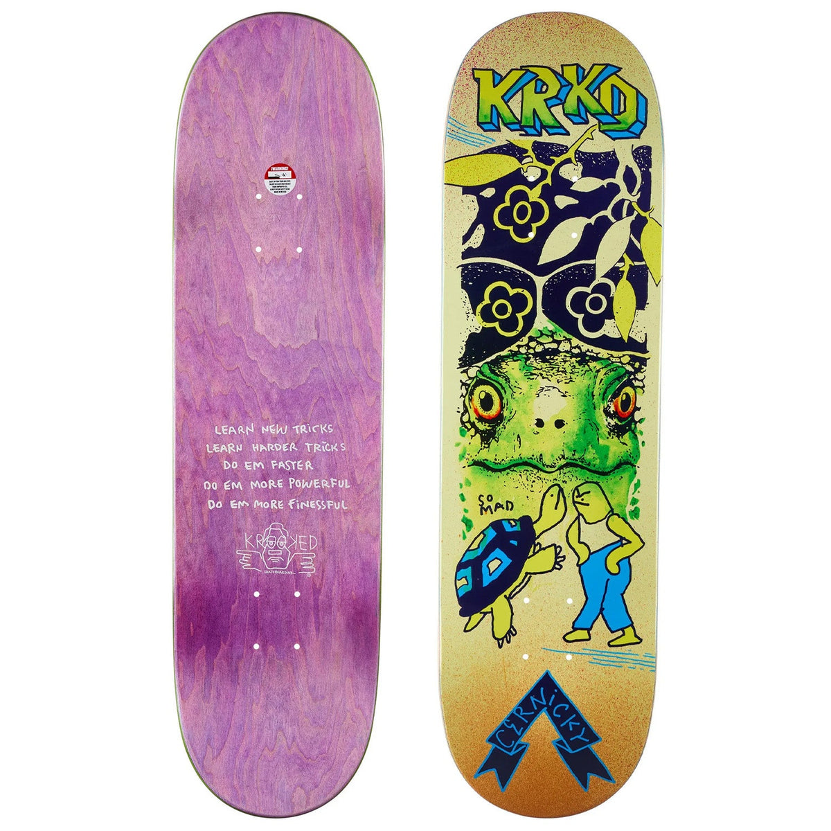 Krooked Board Deck CERNICKY MAD TURTLE 8.5