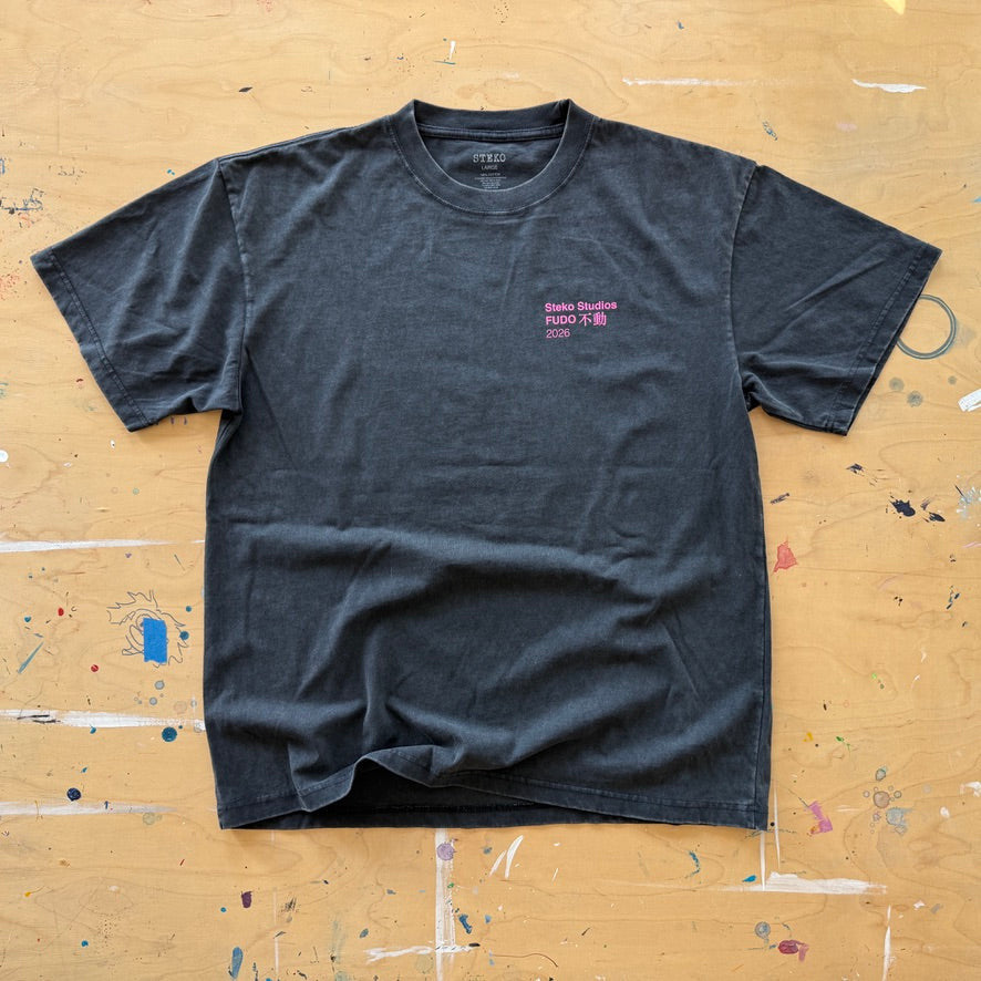 Steko Painted Fudo SS Tee FBL-FadedBlack XL