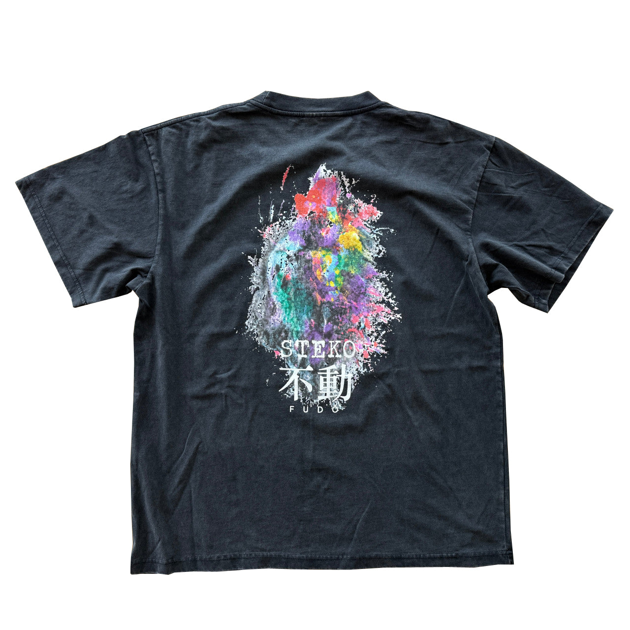 Steko Painted Fudo SS Tee FBL-FadedBlack S