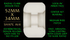 WL PP DRAGON FORMULA GREEN 88A OFF WHITE 4PK AV4 52X34MM