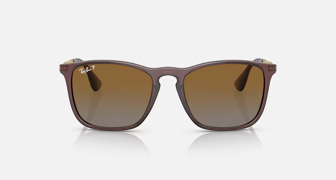 Ray-Ban Chris Polarized Sunglasses TransparentBrown GreyGradient