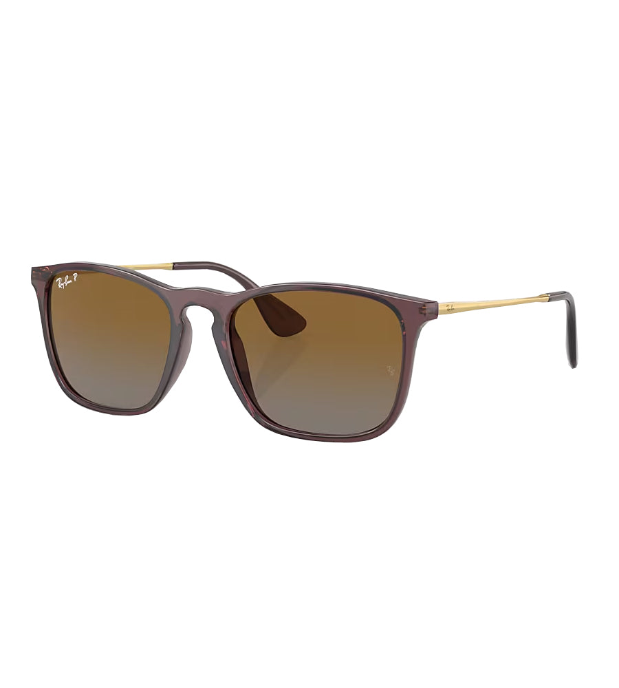 Ray-Ban Chris Polarized Sunglasses TransparentBrown GreyGradient