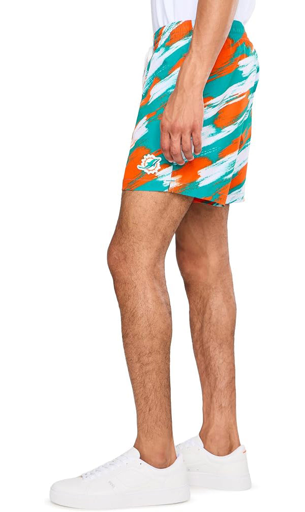 Chubbies The Color Blitz Dolphins Classic Swim Trunk Teal/Orange L