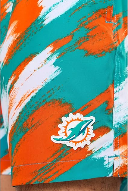 Chubbies The Color Blitz Dolphins Classic Swim Trunk Teal/Orange XL