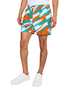 Chubbies The Color Blitz Dolphins Classic Swim Trunk Teal/Orange XL