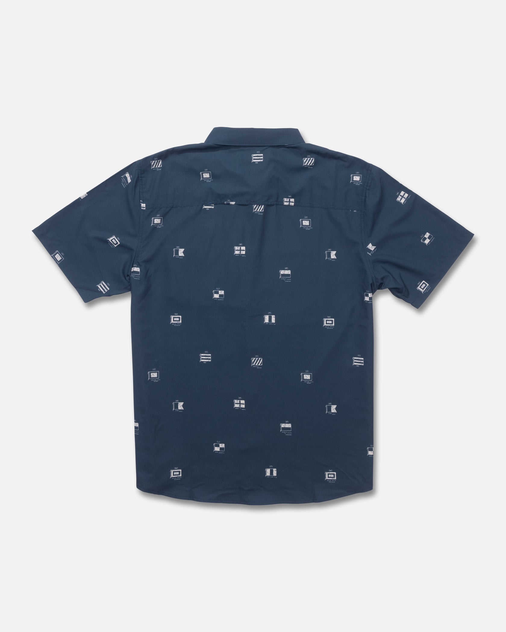 SALTY CREW FLAGSHIP UV BUTTON UP Midnight Navy XXL