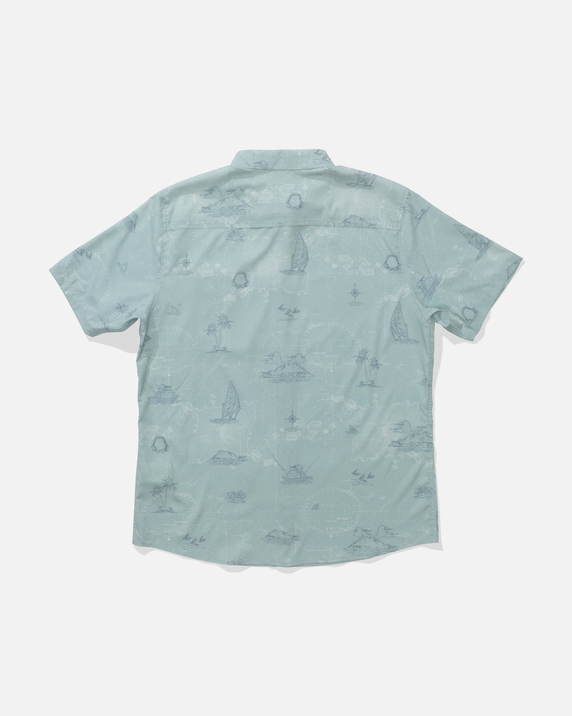 SALTY CREW FLAGSHIP UV BUTTON UP Jade XL