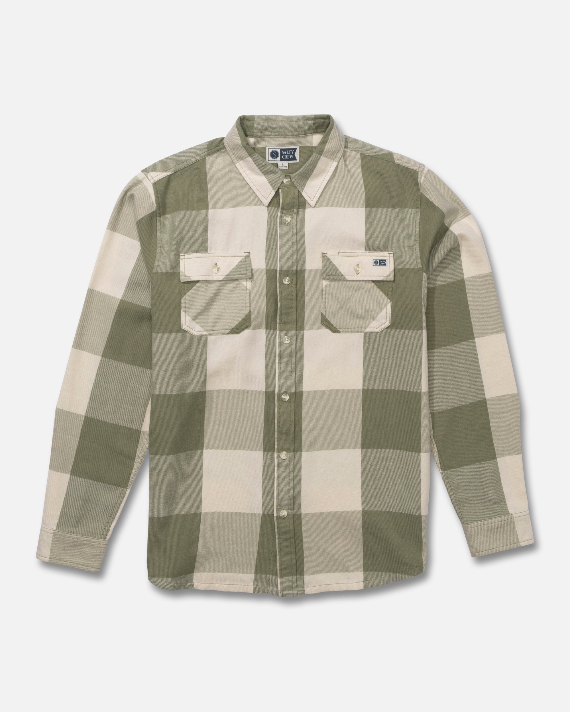 SALTY CREW DAYBREAK FLANNEL Birch Four Leaf Clover M
