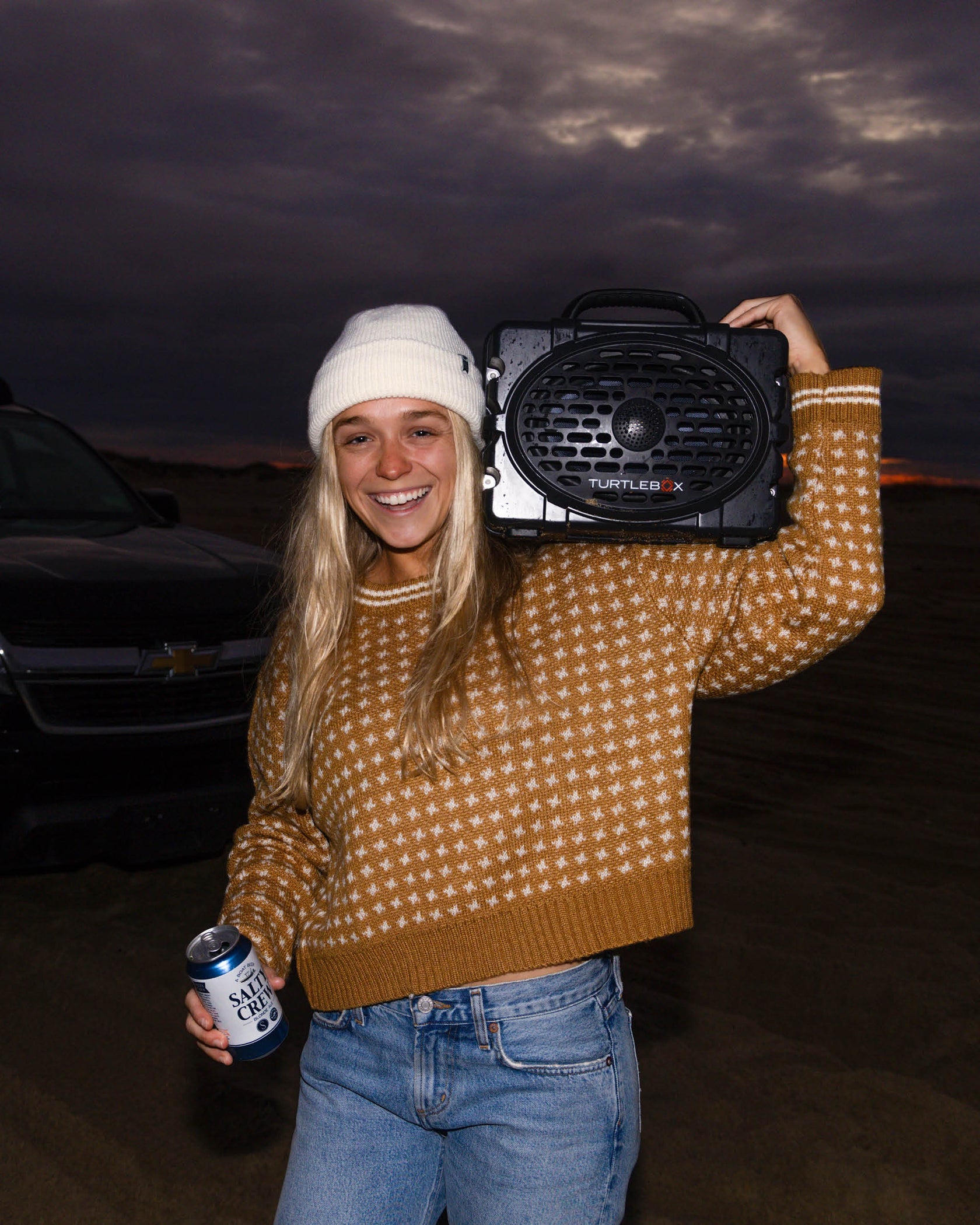 SALTY CREW STARLIGHT SWEATER Bronze L