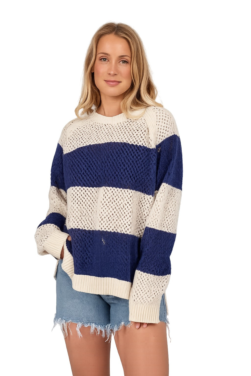 SALTY CREW SIGNAL CREW Bright Navy XS