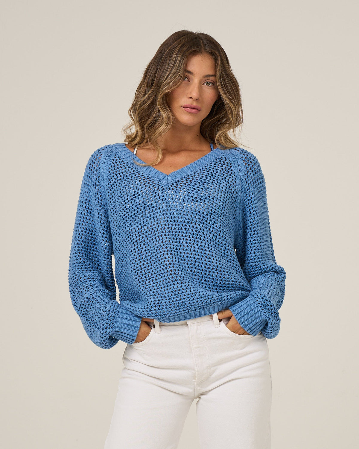 Salty Crew Surge Sweater - AshBlue S