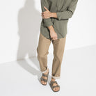Birkenstock Arizona Mens Sandal Suede-Faded Khaki 9