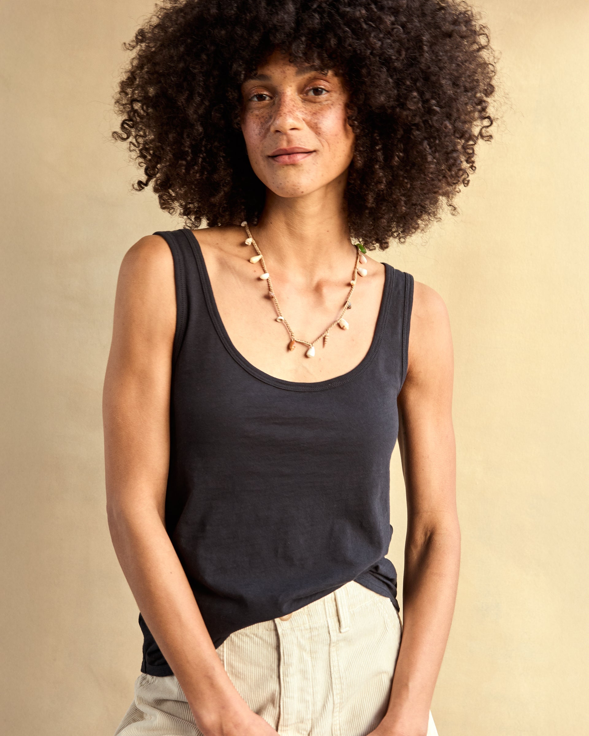 Outerknown Saltwater Slub Tank PCH-Pitch Black L