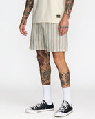RVCA EXOTICA SEERSUCKER ELASTIC 17 LKH-LIGHT KHAKI XL