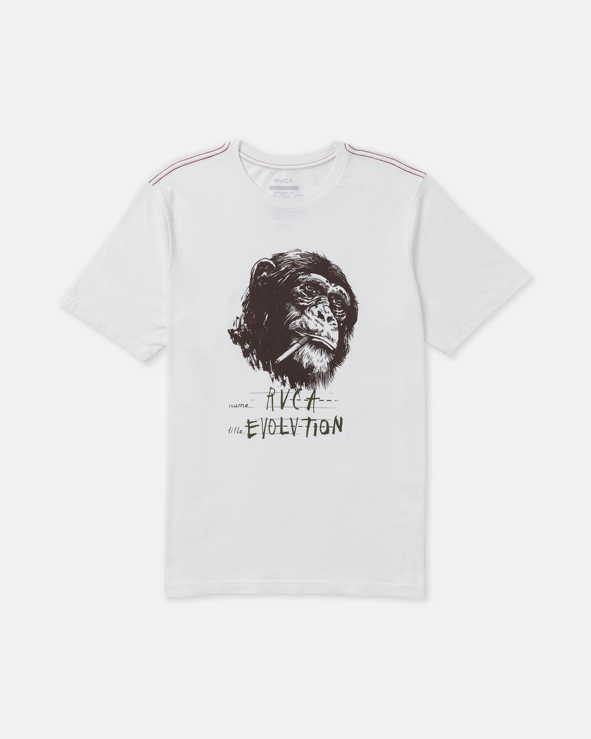 RVCA EVOLUTION SS ANW-ANTIQUE WHITE S