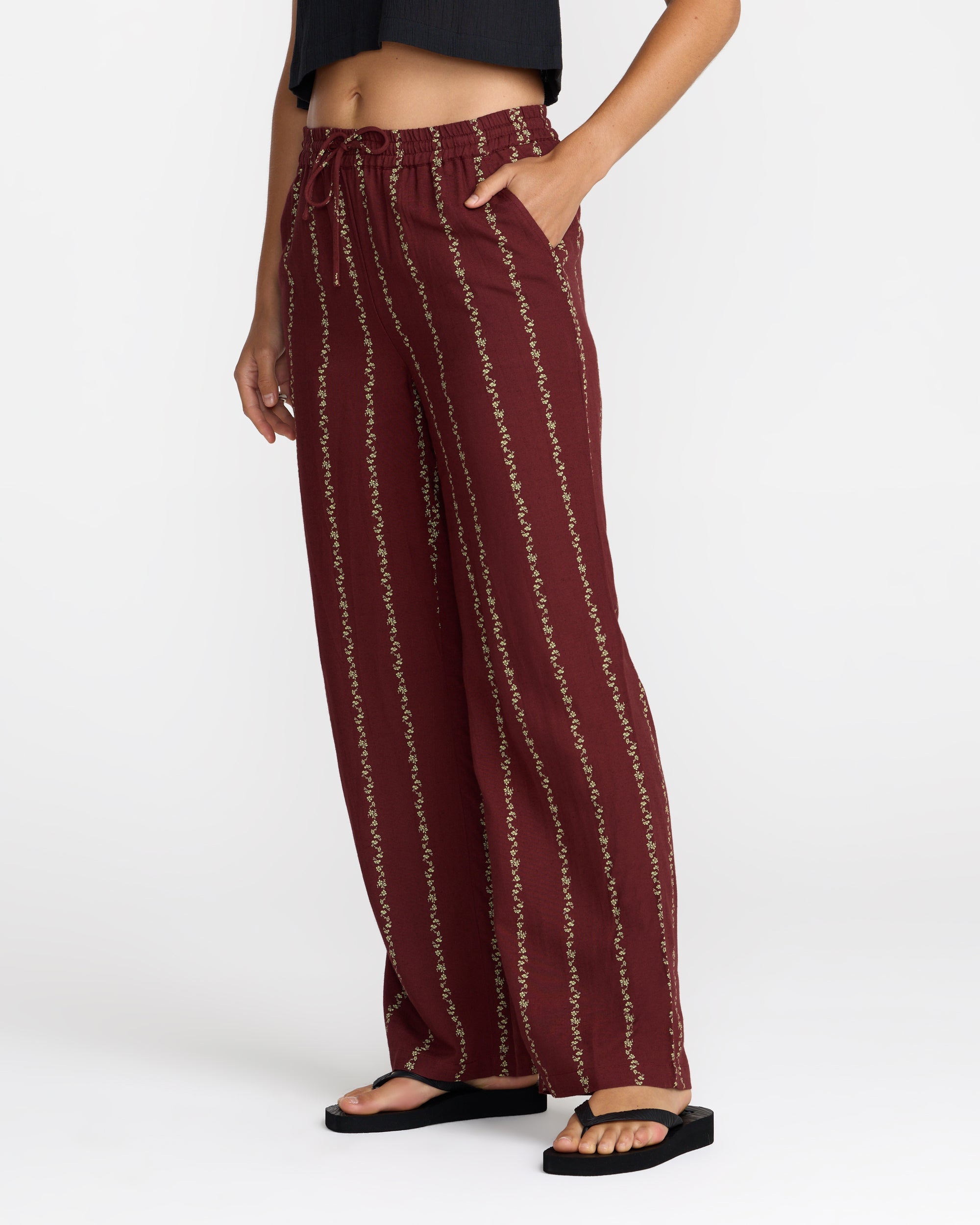 RVCA Florence Pant Madder Brown L