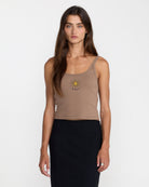 RVCA Fading Sun Tank Cocoa M