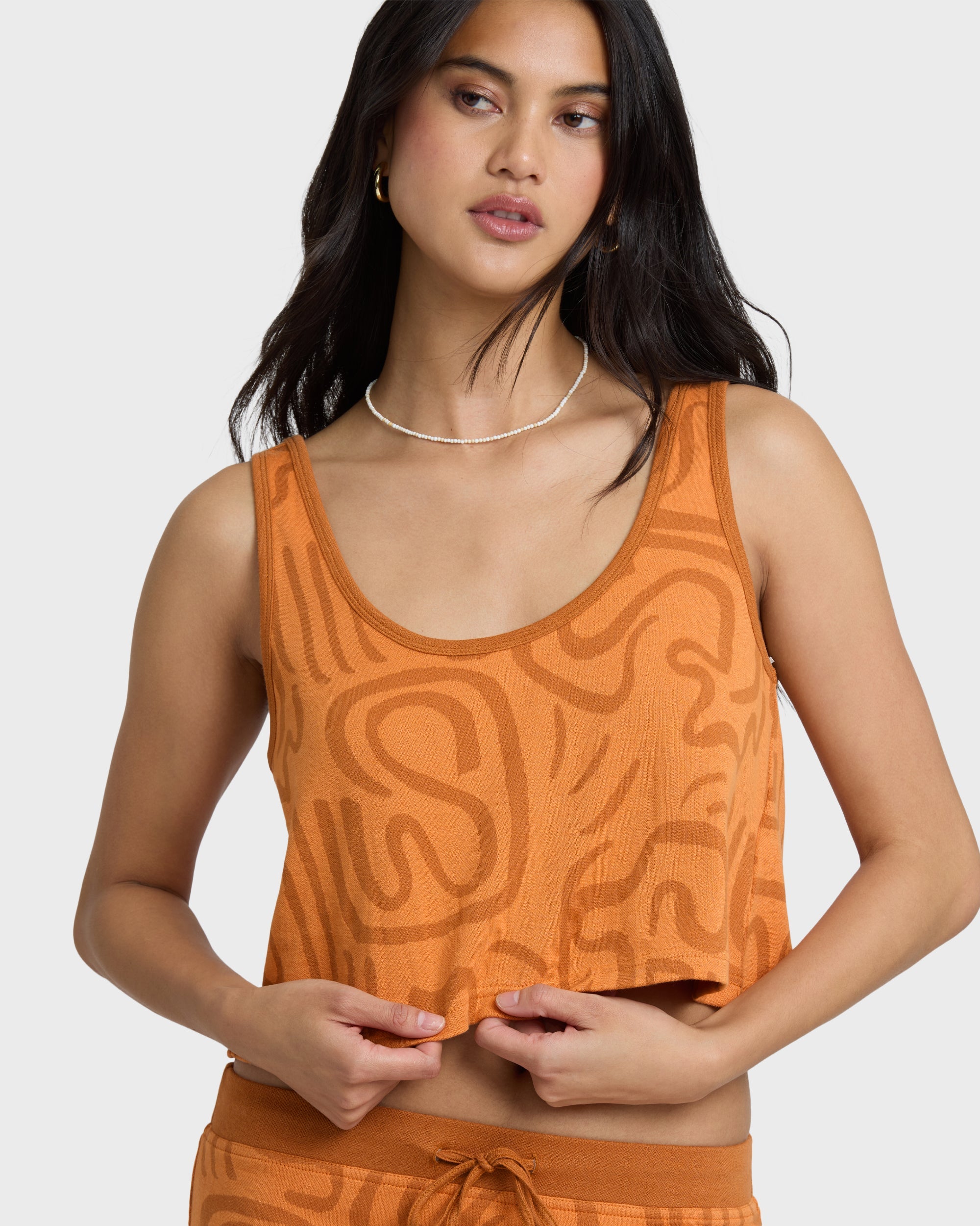 BILLABONG EMBERS KNIT TNK TNG-TANGERINE L