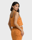 BILLABONG EMBERS KNIT TNK TNG-TANGERINE XS