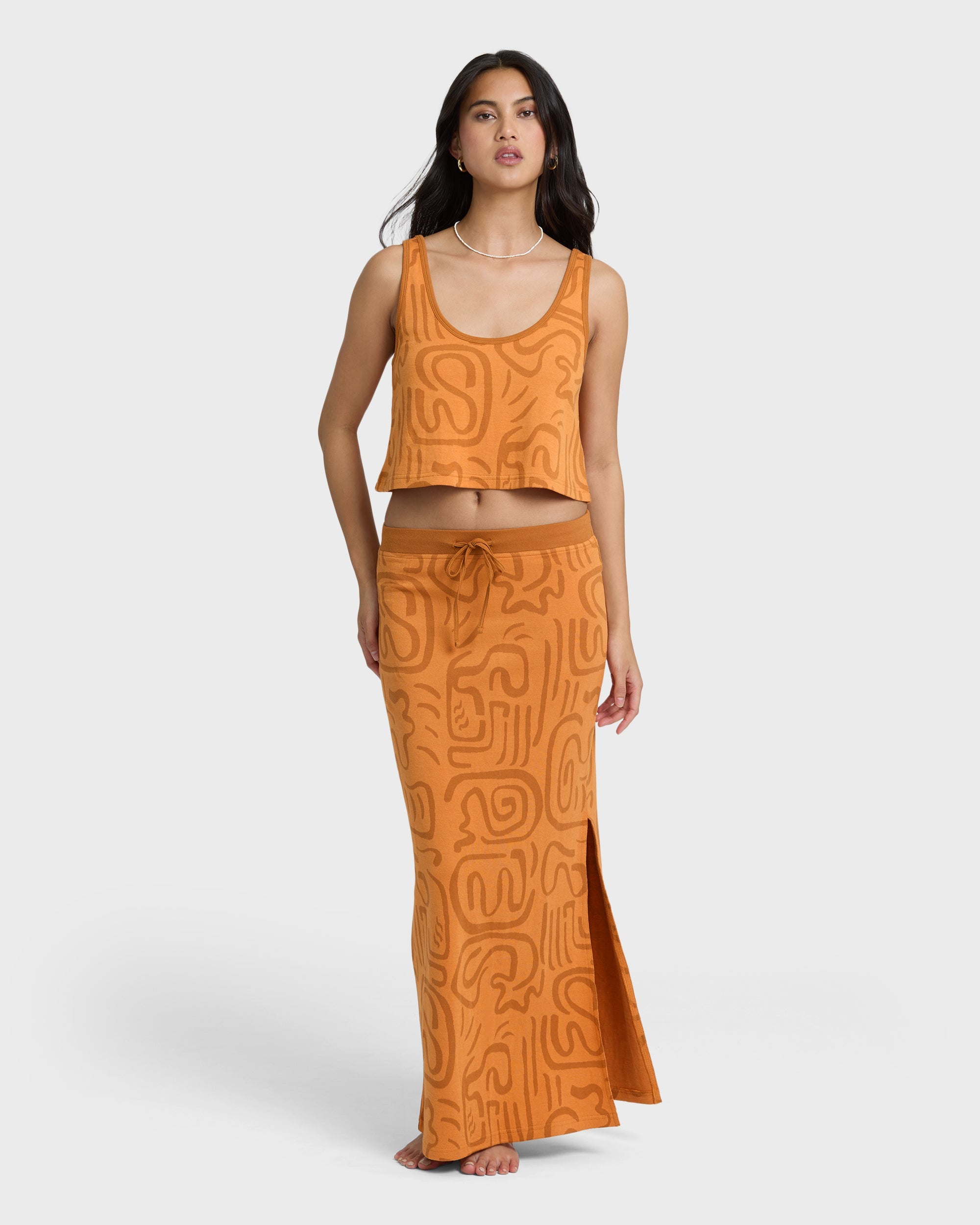 BILLABONG EMBERS KNIT TNK TNG-TANGERINE M