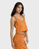 BILLABONG EMBERS KNIT TNK TNG-TANGERINE XS