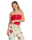 BILLABONG LOTTIE HALL SPLASHER KNT TUBE TRR-TRUE RED S