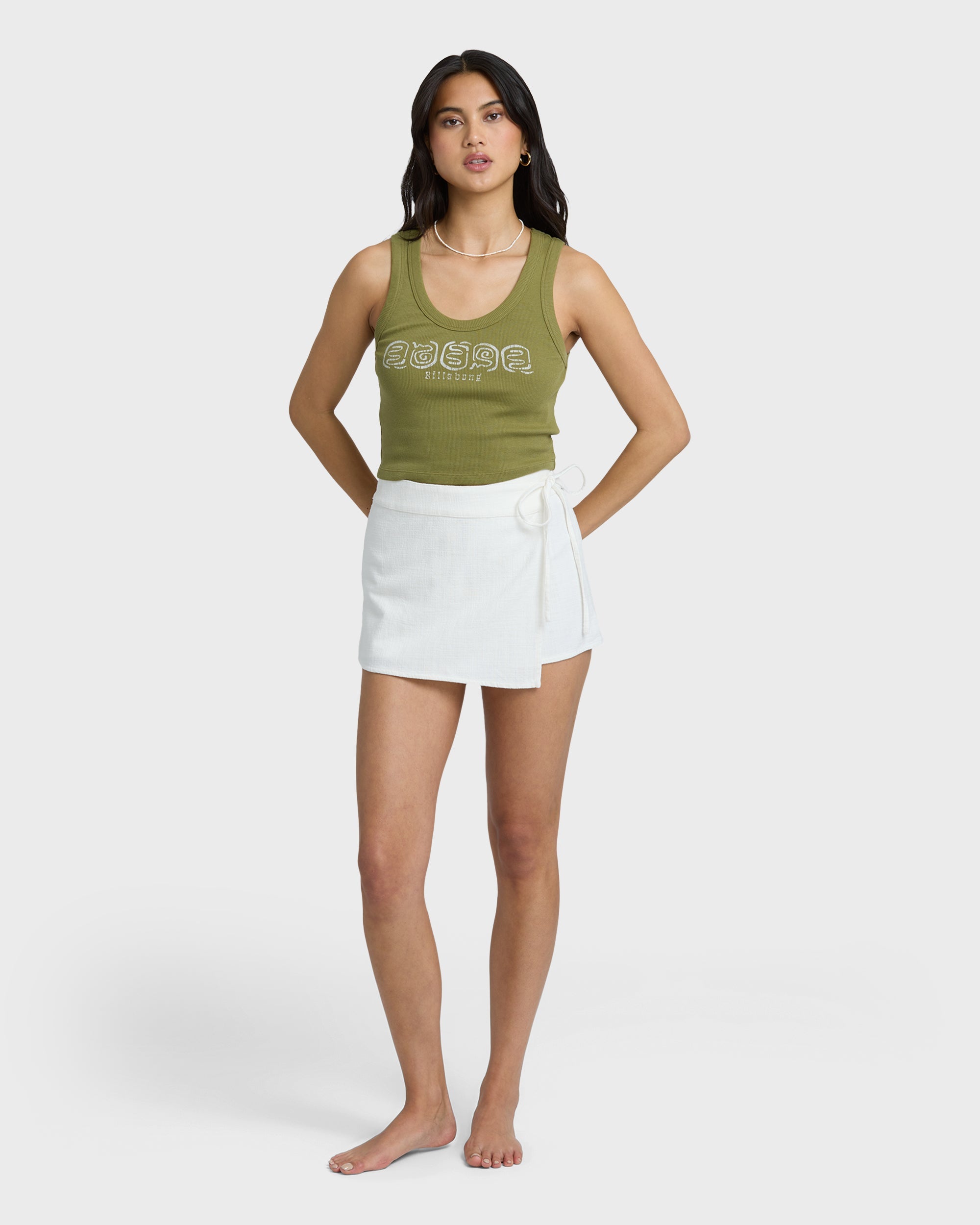 BILLABONG YOUR CRUSH SKORT SCS1-SALT CRYSTAL XS
