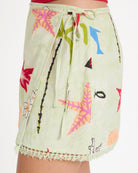 BILLABONG LOTTIE HALL WVN MINI SKIRT SLM-SUNNY LIME XS