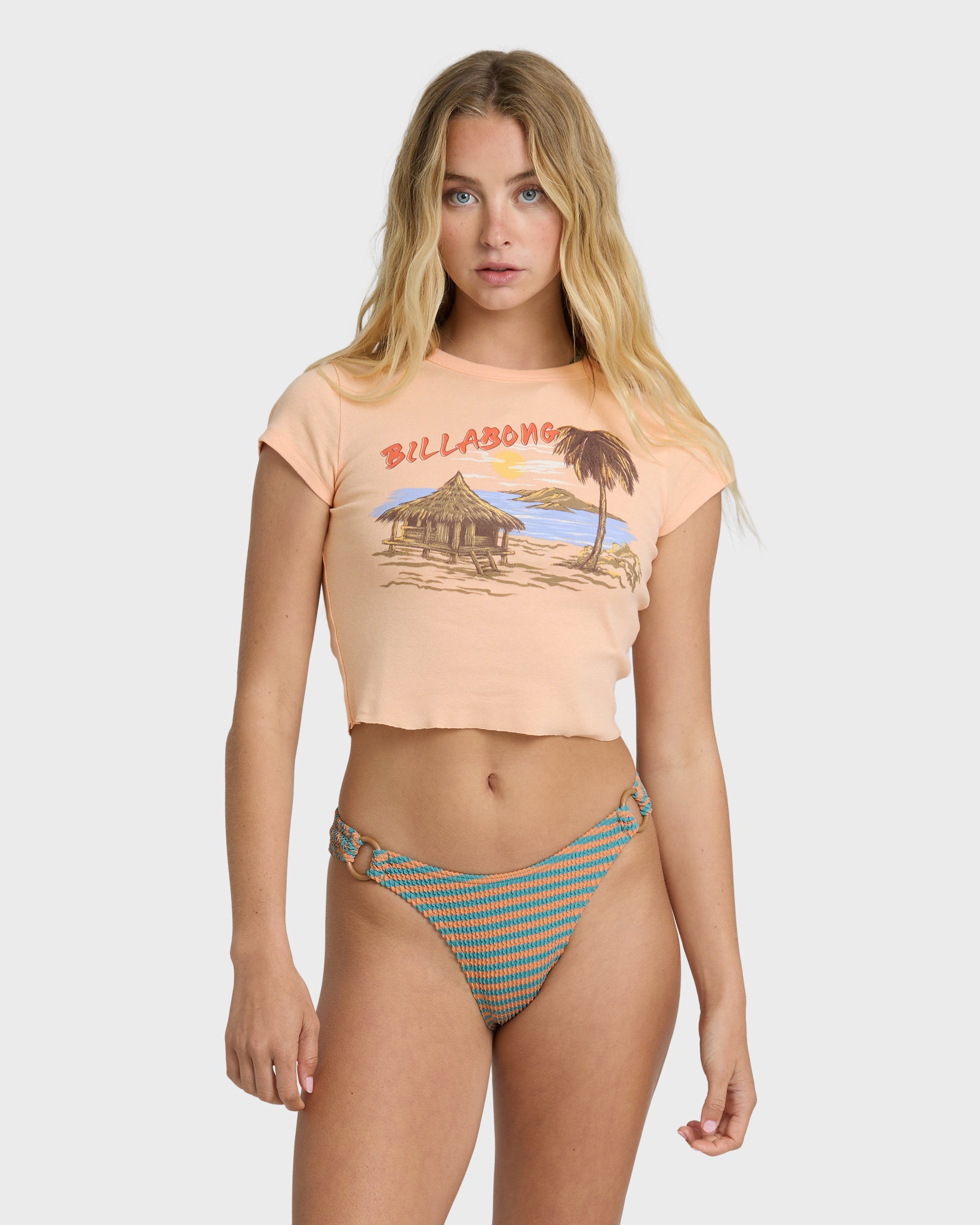 BILLABONG FOR THE VIEW SS TEE LPC1-LIGHT PEACH S