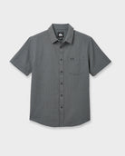 QUIKSILVER MIRRORED CLASSIC TEE GGN-GRANITE GREEN L