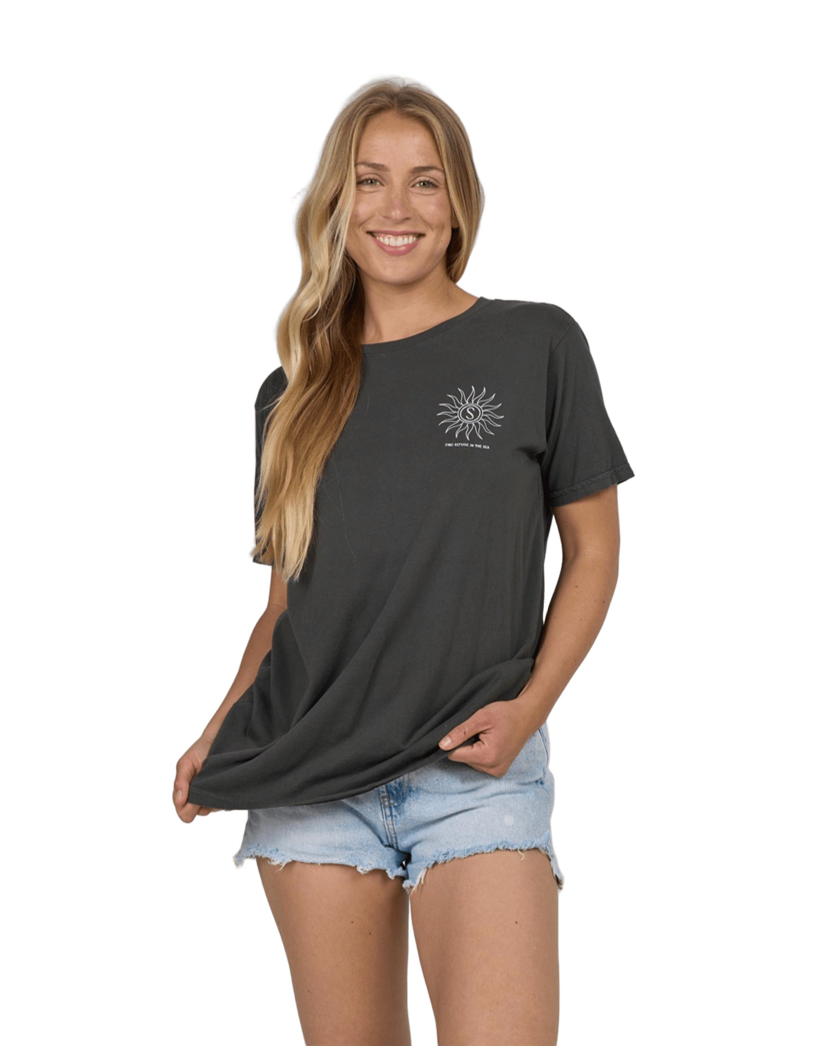 SALTY CREW ZODIAC B.F. TEE Charcoal L