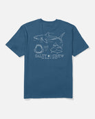 Salty Crew Great White Classic SS Tee CastBlue XXL