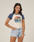 Salty Crew Drive To The Sea Raglan Indigo M