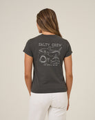 Salty Crew SHARK ANATOMY MODERN TEE - Shirt Charcoal M