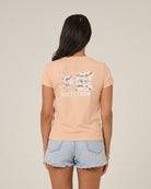 Salty Crew FLAGSHIP FILL MODERN TEE - Shirt Apricot S