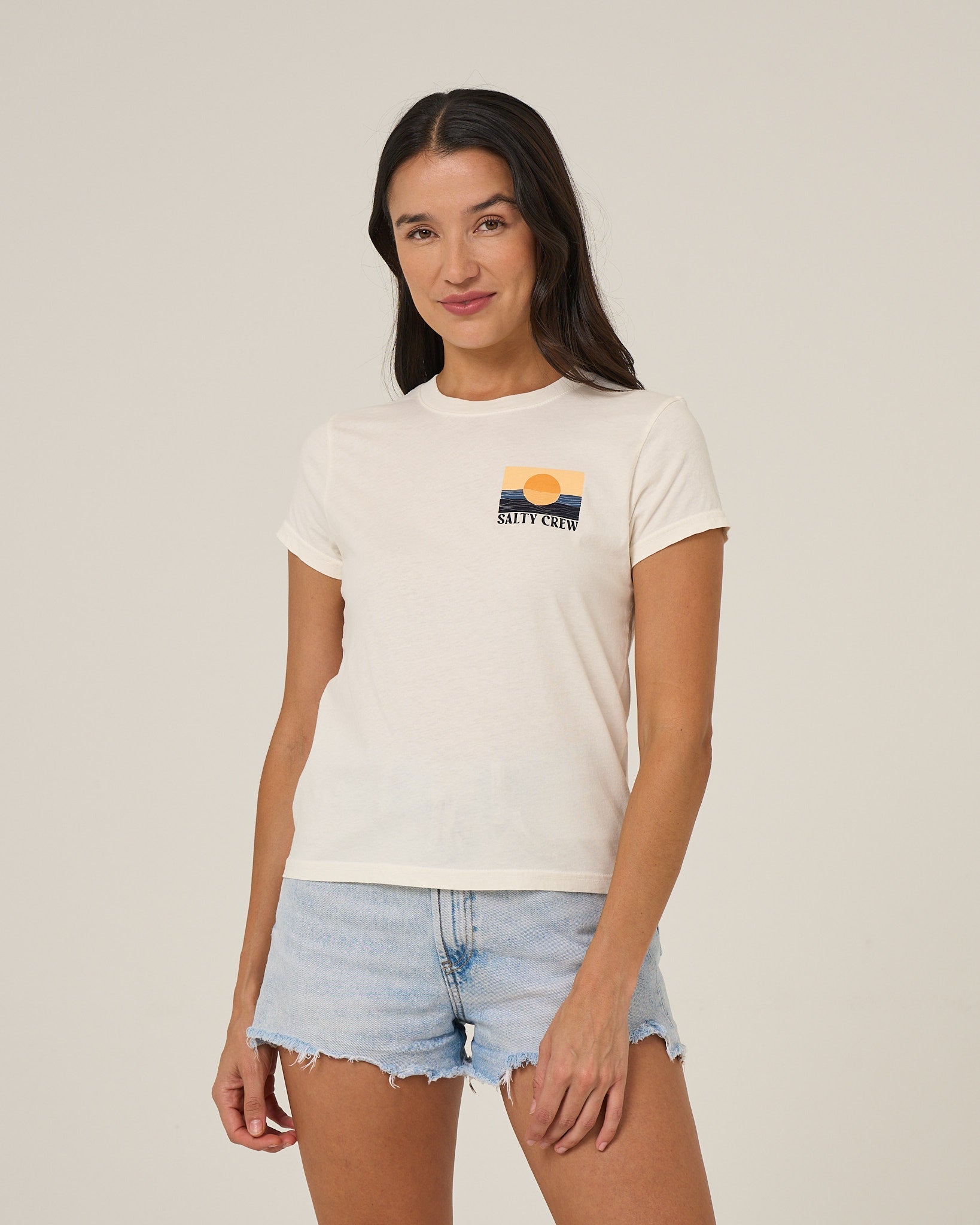 Salty Crew Retro Wave Modern Tee OffWhite L