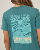 Salty Crew Rise And Smile BF Tee Teal XS