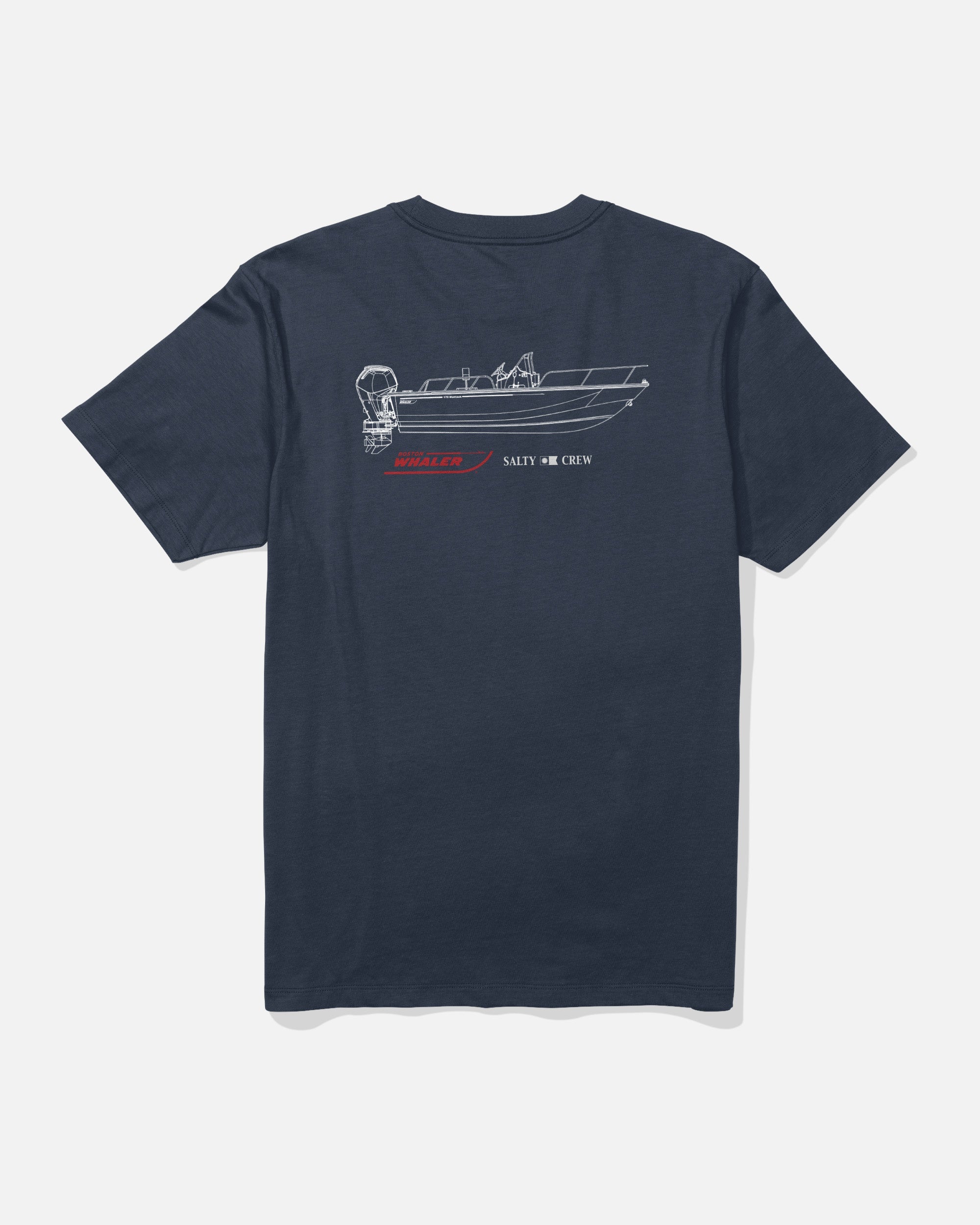 Salty Crew Whaler Schematics SS Tee Navy M