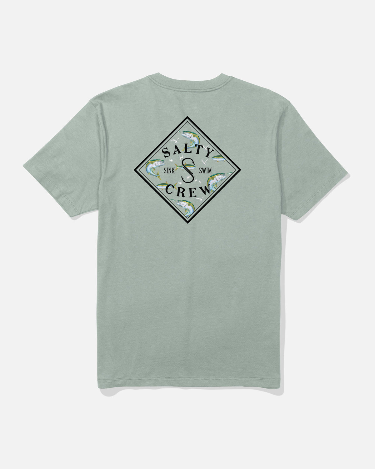 Salty Crew Tippet Fill SS Tee Aqua Grey M