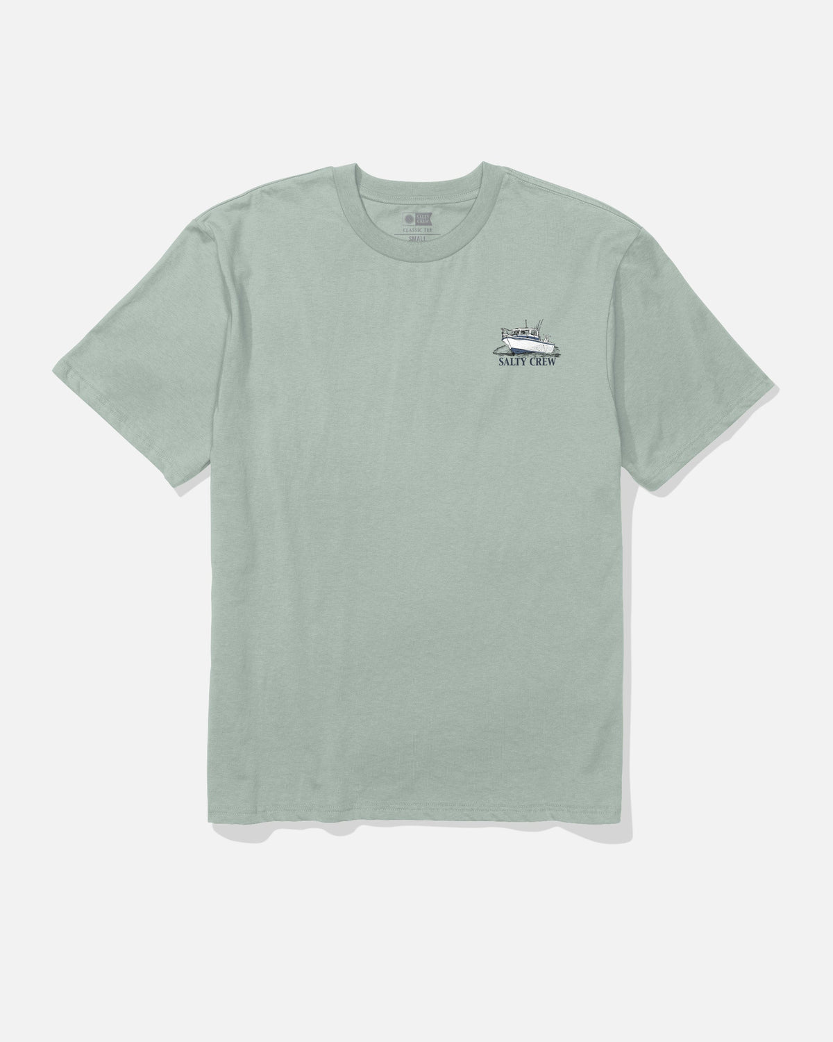 Salty Crew Throttle Classic SS Tee Aqua Grey XXXL