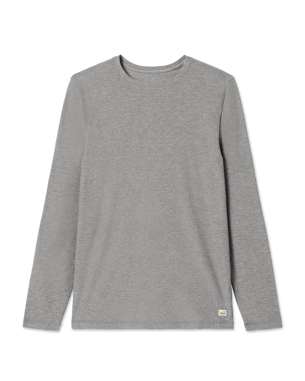 Vuori LS Strato Tech Tee HTG-HeatherGrey XL