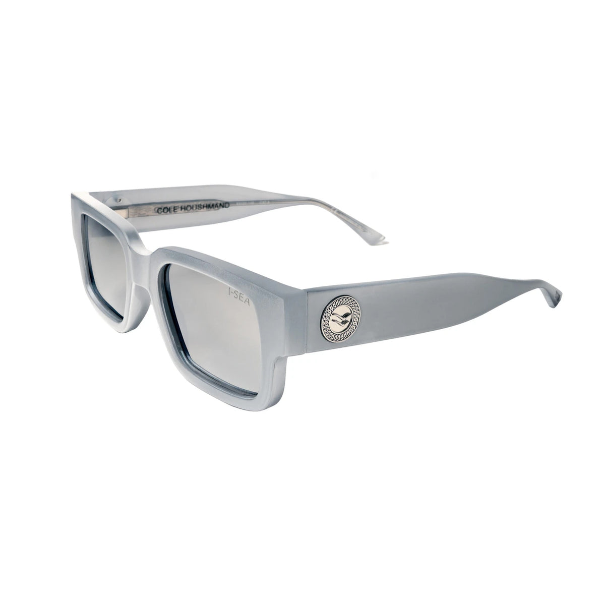 I-SEA COLE HOUSHMAND MEN'S POLARIZED SUNGLASSES Lightning / Silver Mirror Polarized Lens