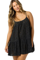 O'NEILL KYLEE MINI COVERUP DRESS BLK-Black M