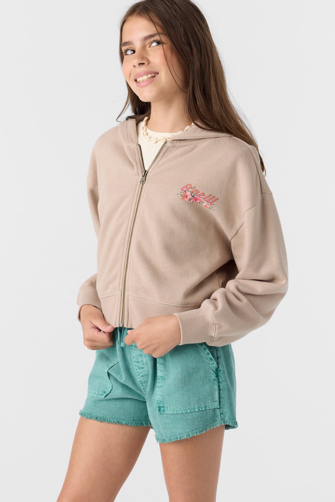 O'Neill Girls Darcie Zip Hoodie TOB XL