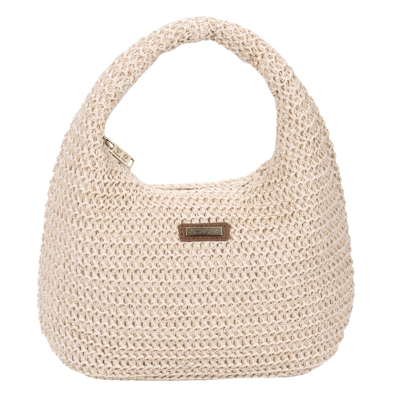 Sun N Sand Paper Straw Clutch Natural