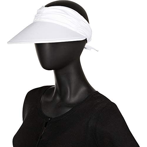 Sun N Sand Polyester Visor, Brim 4.5" White O/S