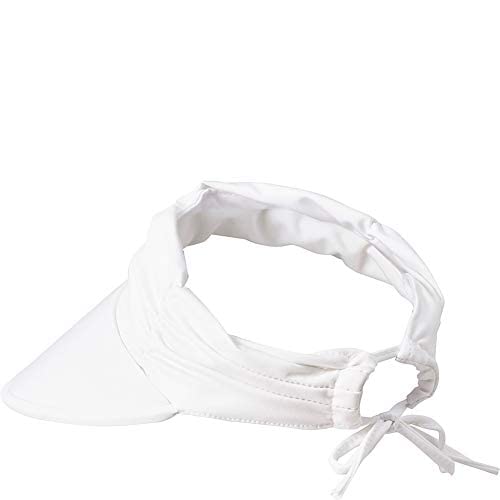 Sun N Sand Polyester Visor, Brim 4.5" White O/S