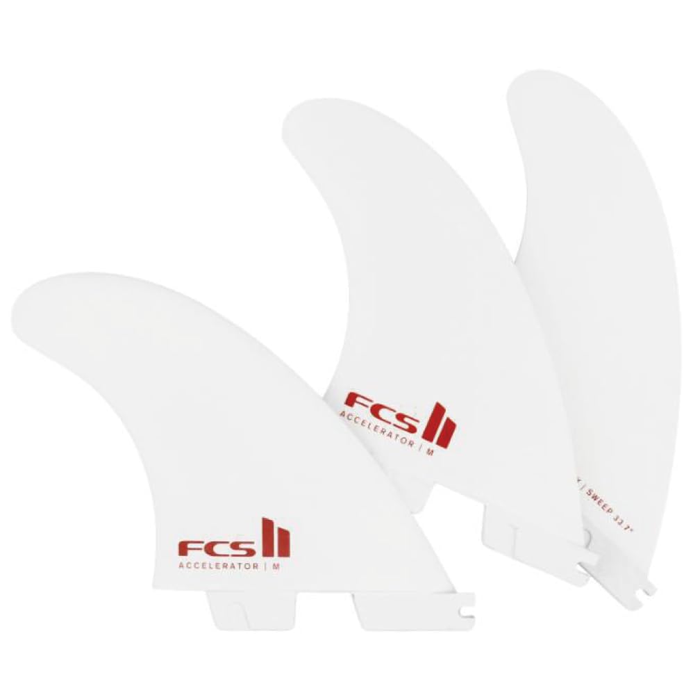 FCS 2 Accelerator PC Tri-Fin Set White Edition M
